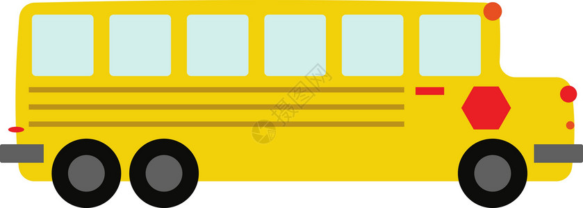 白色背景上的校车插画矢量公共汽车汽车运输橙子车轮民众安全黑色卡车窗户背景图片