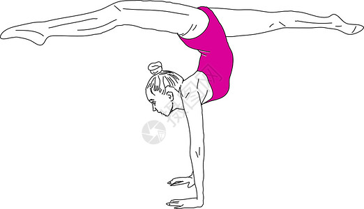 这是在做什么在白色背景上做的女人冥想健身房瑜伽健康女士姿势沉思卡通片女性运动设计图片