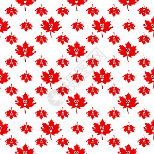 白色背景上的加拿大横幅叶子传单庆典旗帜红色国家背景图片