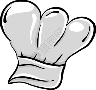 白色背景上的厨师帽插图矢量帽子菜单标识美食职业炊具工作餐厅烹饪面包背景图片