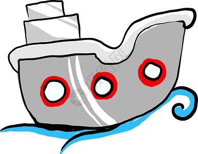 白色背景上的灰色团体血管游艇运输海洋收藏航海载体船运旅行背景图片
