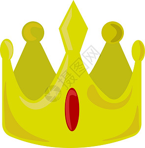 白色背景上的国王王子插图公主黄色皇家时间纹章金子君主背景图片
