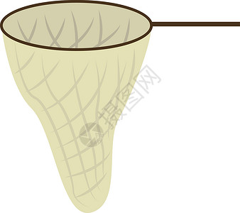 矢量渔网白色背景上的渔网插图矢量插画