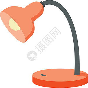 白色背景上的橙色玻璃黑色灯泡力量照明活力橙子技术背景图片