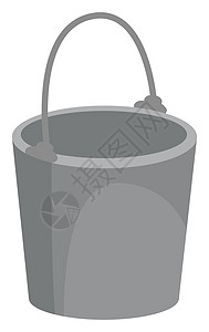 空桶 插图 白背景矢量灰色按钮白色金属塑料火焰救援艺术工作服务背景图片