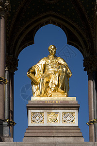 阿尔贝特纪念社王子纪念馆配偶金子雕像高清图片