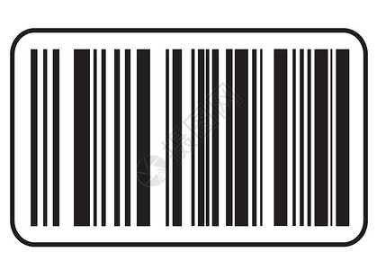 条形码扫描器条形码图标黑色条形码图标 关于购物概念的符号背景