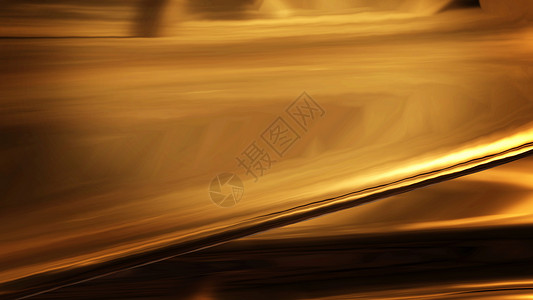 具有波浪奢侈品的金色流体光滑抽象背景奢华曲线焦糖液体背景图片