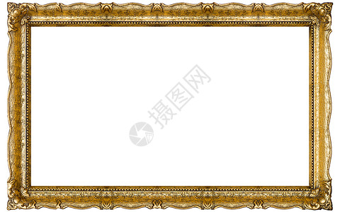 旧金金图片框架艺术装饰品摄影照片奢华金子镜框风格古董怀旧背景图片