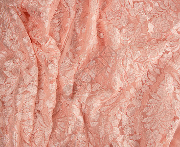 粉红色花边边框的片段材料粉色装饰品花花边刺绣蕾丝婚礼纺织品背景图片