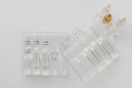 塑料安瓿疫苗接种盒子高清图片