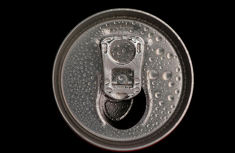 锡罐密闭饮料可乐苏打食物罐装金属酒精黑色液体戒指背景图片