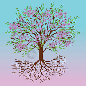 生命之树春天版背景图片