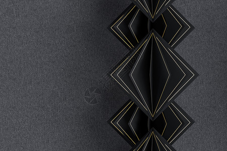 几何背景与立方纸 squares3d 渲染几何学创造力装饰品三角形风格商业黑色多边形装饰卡片背景图片