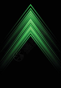 抽象绿色光箭头速度方向黑色设计现代未来主义背景矢量图背景图片