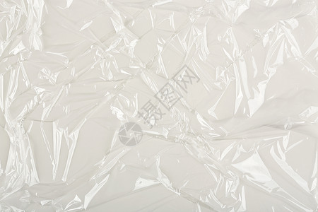 塑料质感折痕包装电影材料保鲜膜白色尼龙背景图片