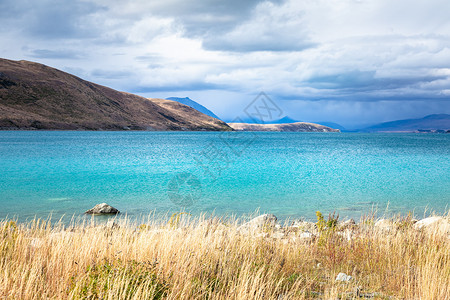 麦肯齐新西兰Tekapo湖顶峰旅行公吨树木旅游天空公园石头国家天气背景