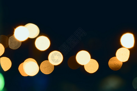 真实的 bokeh 城市灯光背景黑色蓝色情绪背景图片