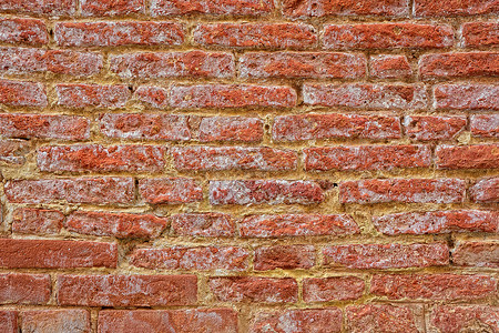 硝石防潮红砖墙水位红色湿度棕色墙纸洪水石工石头水泥水分背景图片