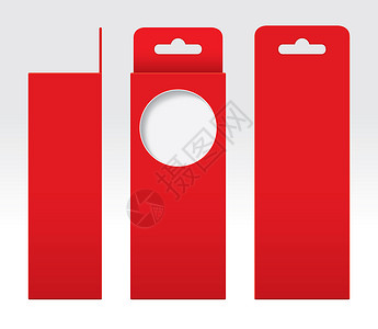 挂红盒窗口切出包装模板空白 空盒红纸板 礼品盒红牛皮纸包装纸箱 高级红盒空正方形推广窗户小样立方体品牌盒装纸盒礼物礼物盒背景图片