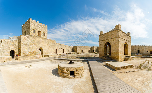 萨维特里寺阿塞拜疆院子高清图片