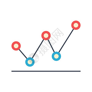 线图平面矢量 Ico直方图曲线图表推介会经济白色生长金融数据成功背景图片