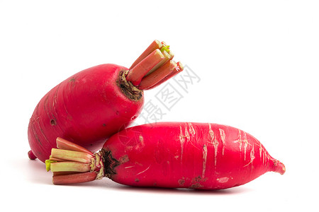 红色弧度光效白色背景的新鲜粉红弧度粉色饮食营养萝卜红色蔬菜植物食物收成背景