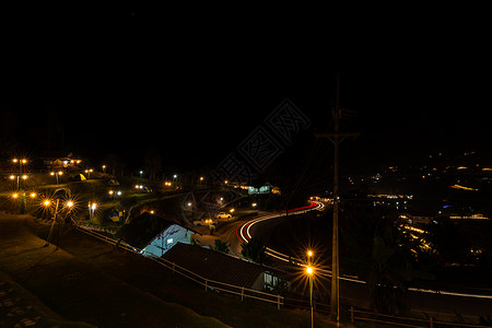 夜间轻度住所天空庇护所蓝色场景背景图片