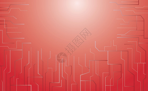 红色抽象科技背景背景图片
