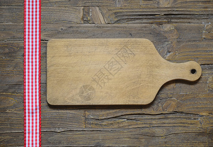 购物委员会厨房棕色勺子烹饪菜单桌子食物食谱木头工具背景图片