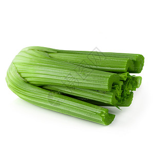 白色背景上隔开的新鲜菜菜叶子饮食小吃烹饪绿色蔬菜食物背景图片