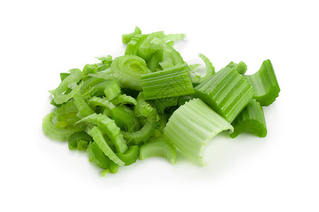 白色背景上隔开的新鲜菜菜绿色烹饪饮食小吃蔬菜食物叶子背景图片