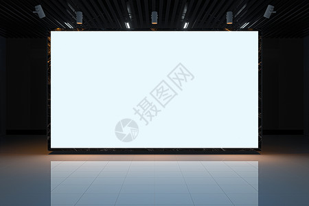 大展厅的光亮空白墙 3D造型奢华陈列室天花板大厅渲染装饰风格框架建筑白色背景图片
