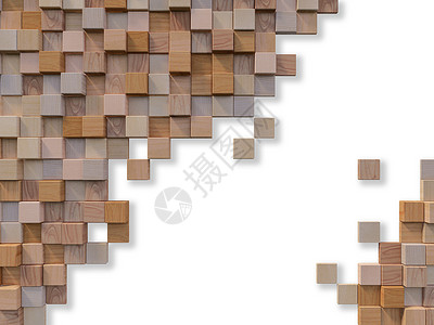 3d 立木壁的立方图像立方体控制板创造力木头木材3d棕色背景建筑学材料背景图片
