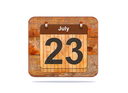 7月23日插图日历背景图片