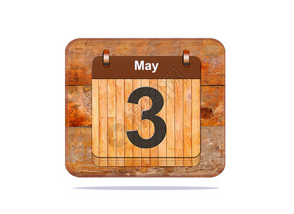 5月3日插图日历背景图片