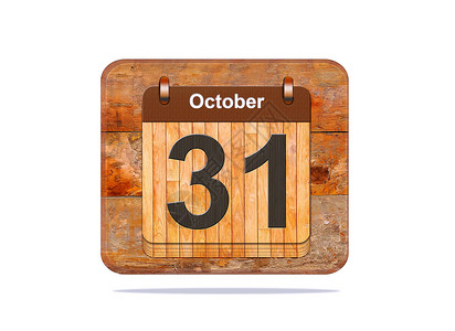 10月31日插图日历背景图片
