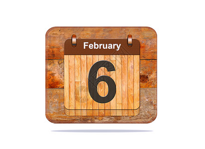 2月6号插图日历背景图片