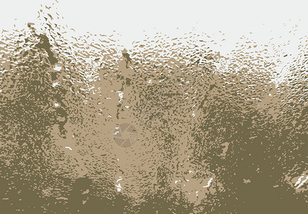 雨滴打窗窗口上的雨滴液体天空蒸汽环境窗户反射淋浴蓝色水滴宏观插画