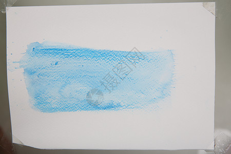 抽象蓝色水彩背景纹理印迹墙纸绘画墨水刷子绿色框架边界白色艺术背景图片