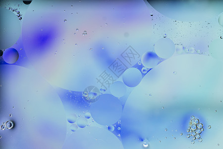 圆形油水摘要 多彩色宏观背景坡度液体背景图片