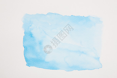 抽象蓝色水彩背景纹理白色墨水印迹边界墙纸绘画框架绿色艺术刷子背景图片