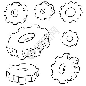 向量集的 gea发动机车轮传动工作引擎技术运动机械涂鸦工程背景图片
