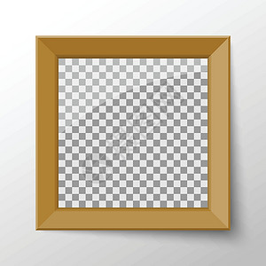 相框制作白色背景矢量它制作图案上孤立的逼真空白相框插画