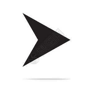 白色背景的箭头导航图标 平面样式 箭头回收界面插图运动黑色绘画航海收藏团体按钮背景图片