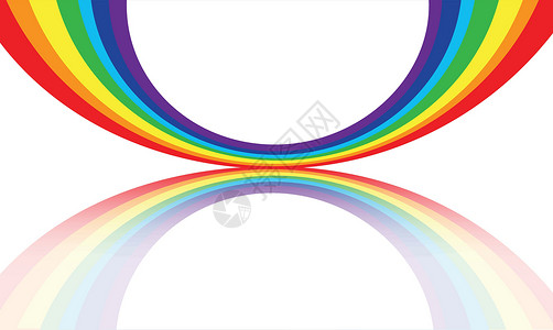 在白色背景上的抽象彩虹波海浪运动插图横幅商业创造力彩虹橙子海报墙纸背景图片