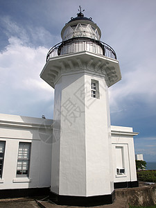 高雄港古老的灯塔背景图片
