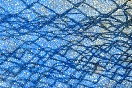 蓝地暗影篱笆场地水池蓝色法庭纺织品木头后院运动地面艺术背景图片