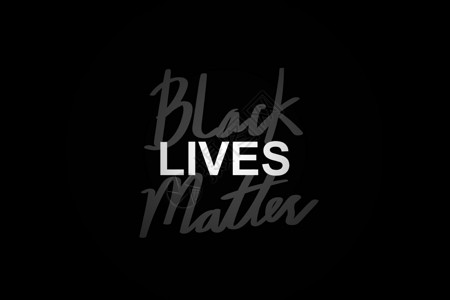 耐克标志纽约市黑人生命物质口号生活刻字部门横幅警察插图海报字体艺术设计图片