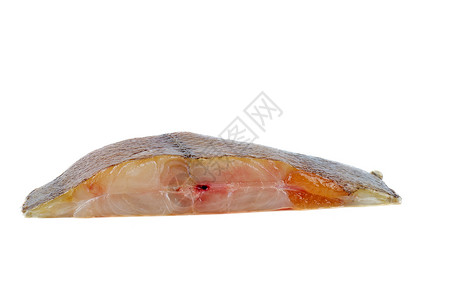 扁鲀鱼白底有鱼子酱的生平扁鱼片背景